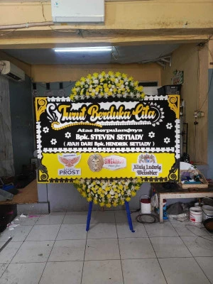 Papan Bunga di Beran Blora